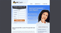 Desktop Screenshot of aaacash.com